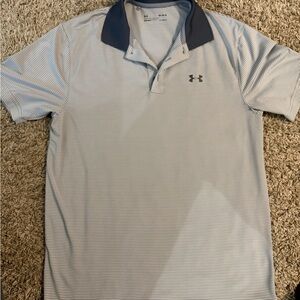 Under Armour Men's Polo Shirt - Navy and White